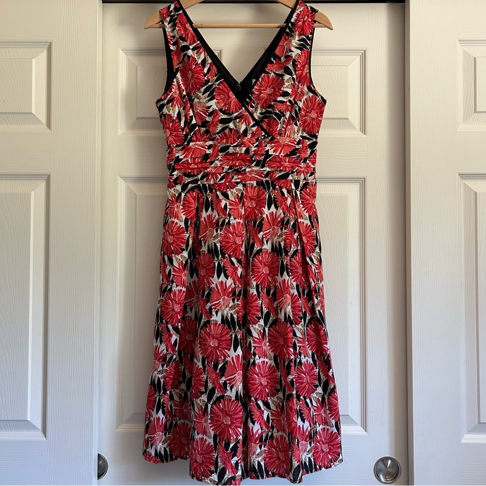Robbie Bee Vintage Floral Sleeveless Dress Size 6